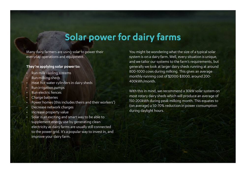 Solar for your farm: Your land. Your sun. Your savings